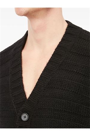 Cardigan in lana vergine nero MM6 MAISON MARGIELA | SH0HP0005M13040900